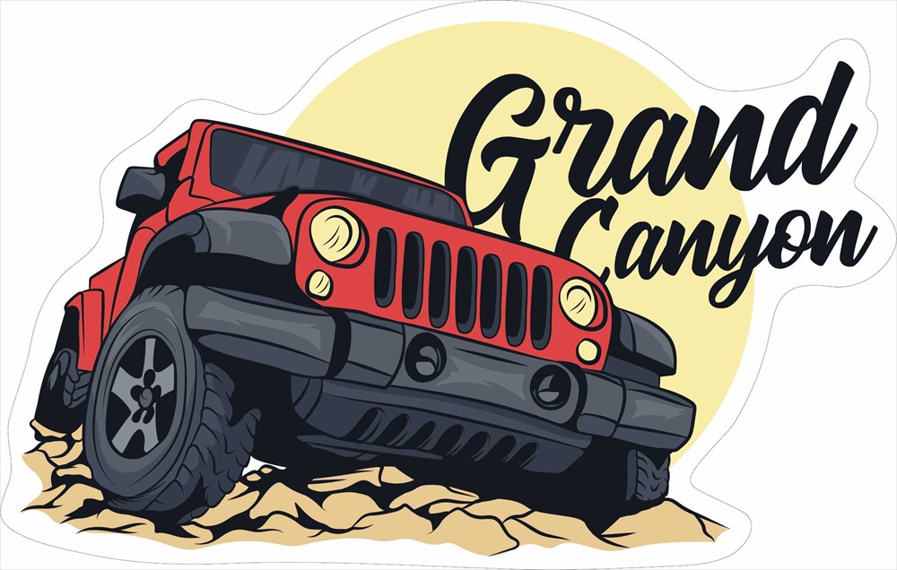 Sticker Pack ジープ&グランドキャニオン L