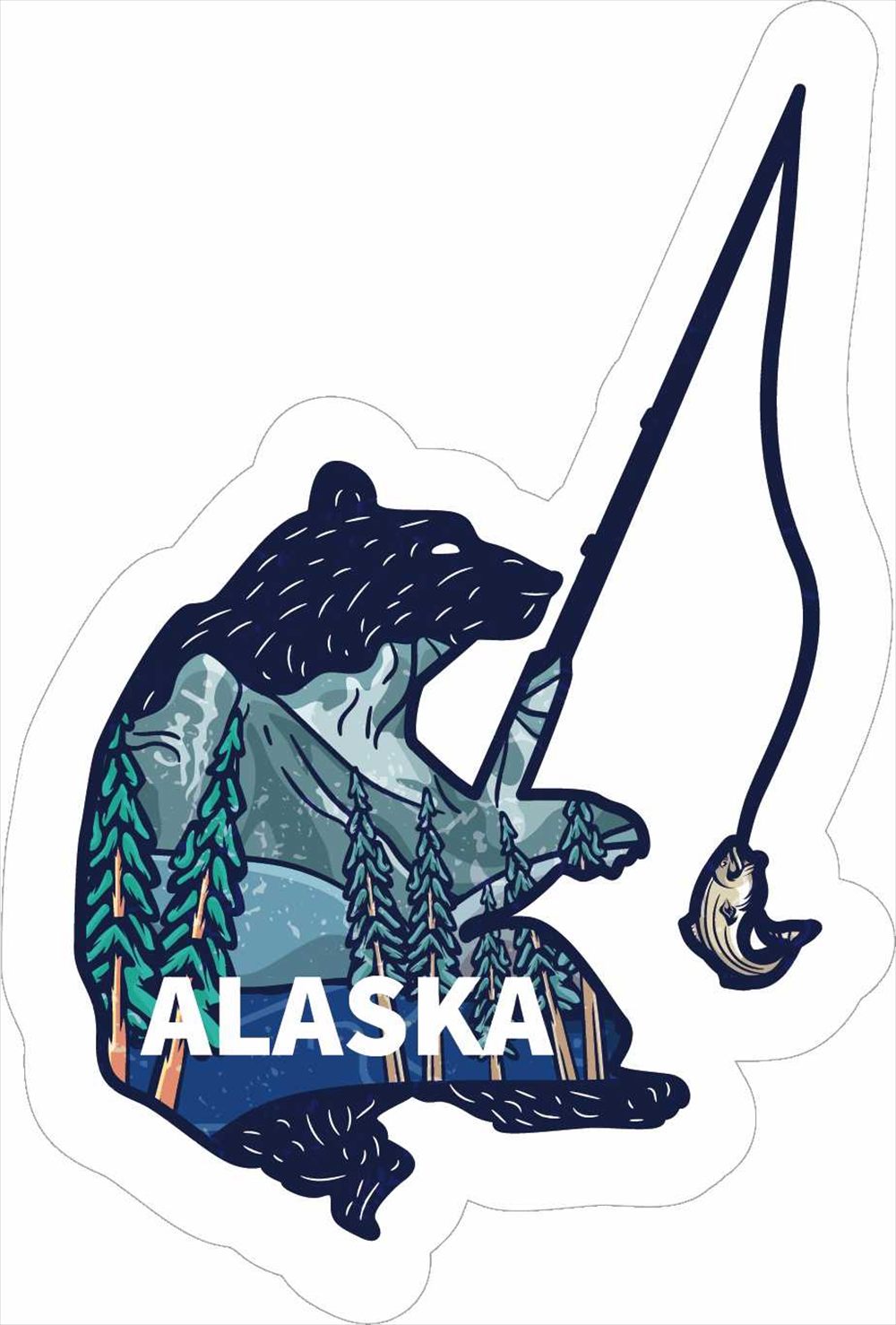 Sticker Pack ベアーフィッシング L