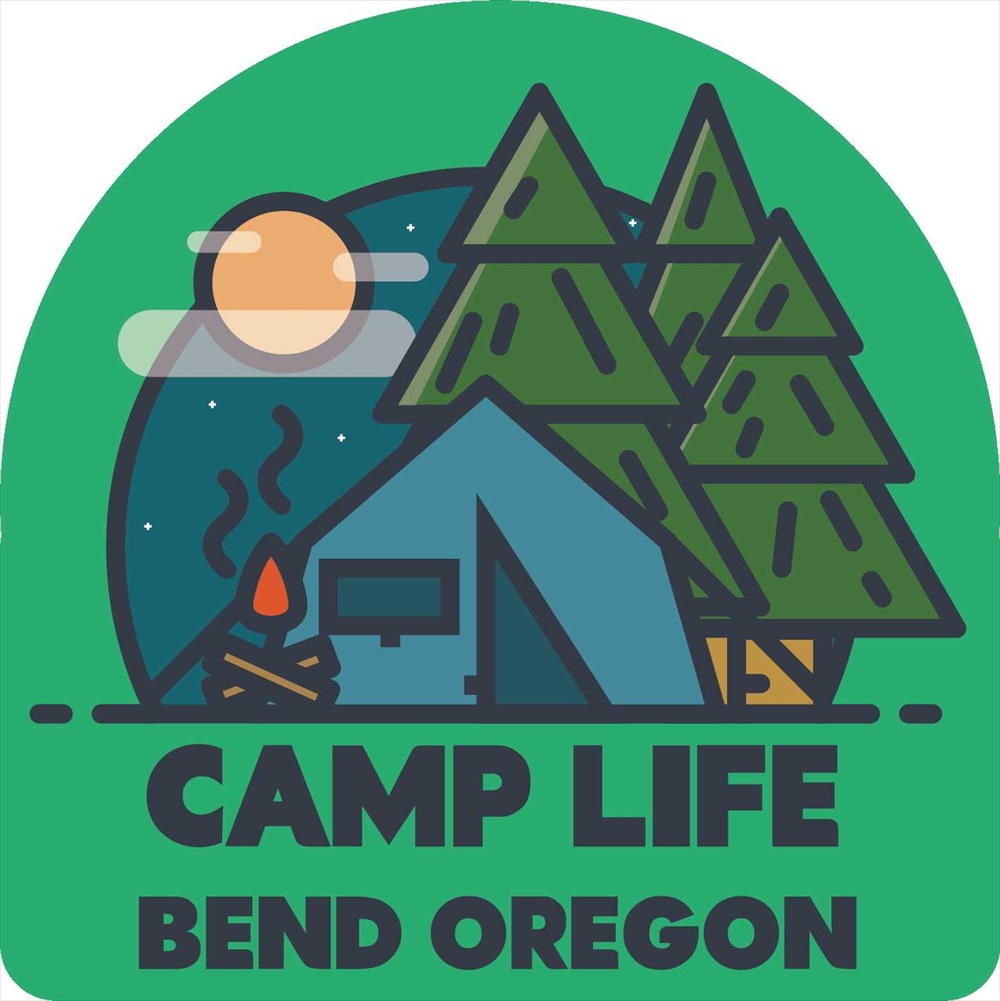 Sticker Pack キャンプライフオレゴン L