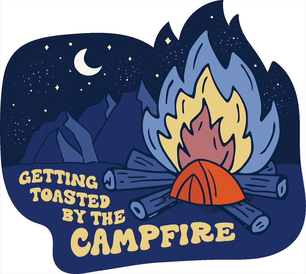 Sticker Pack キャンプファイヤー&テント L