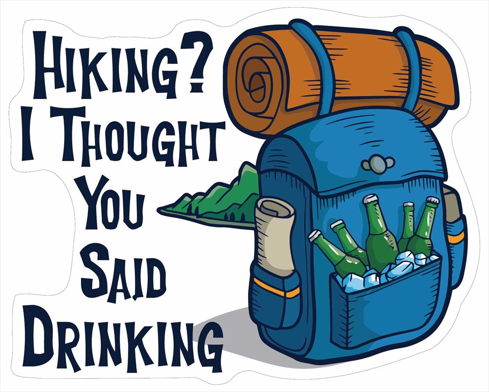Sticker Pack ハイキング&ドリンキング L