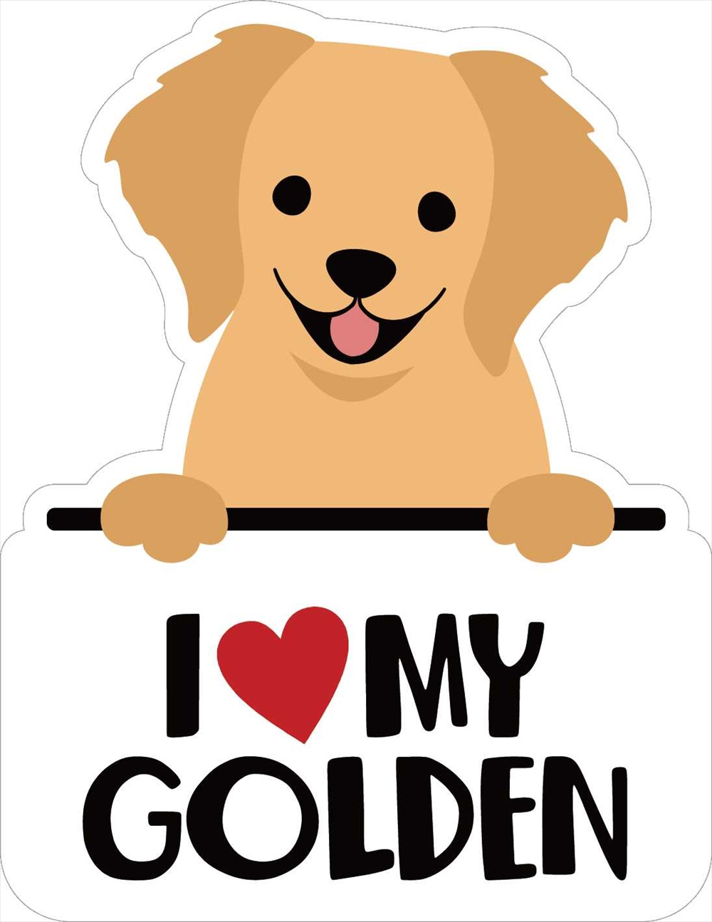 Sticker Pack アイラブゴールデン L