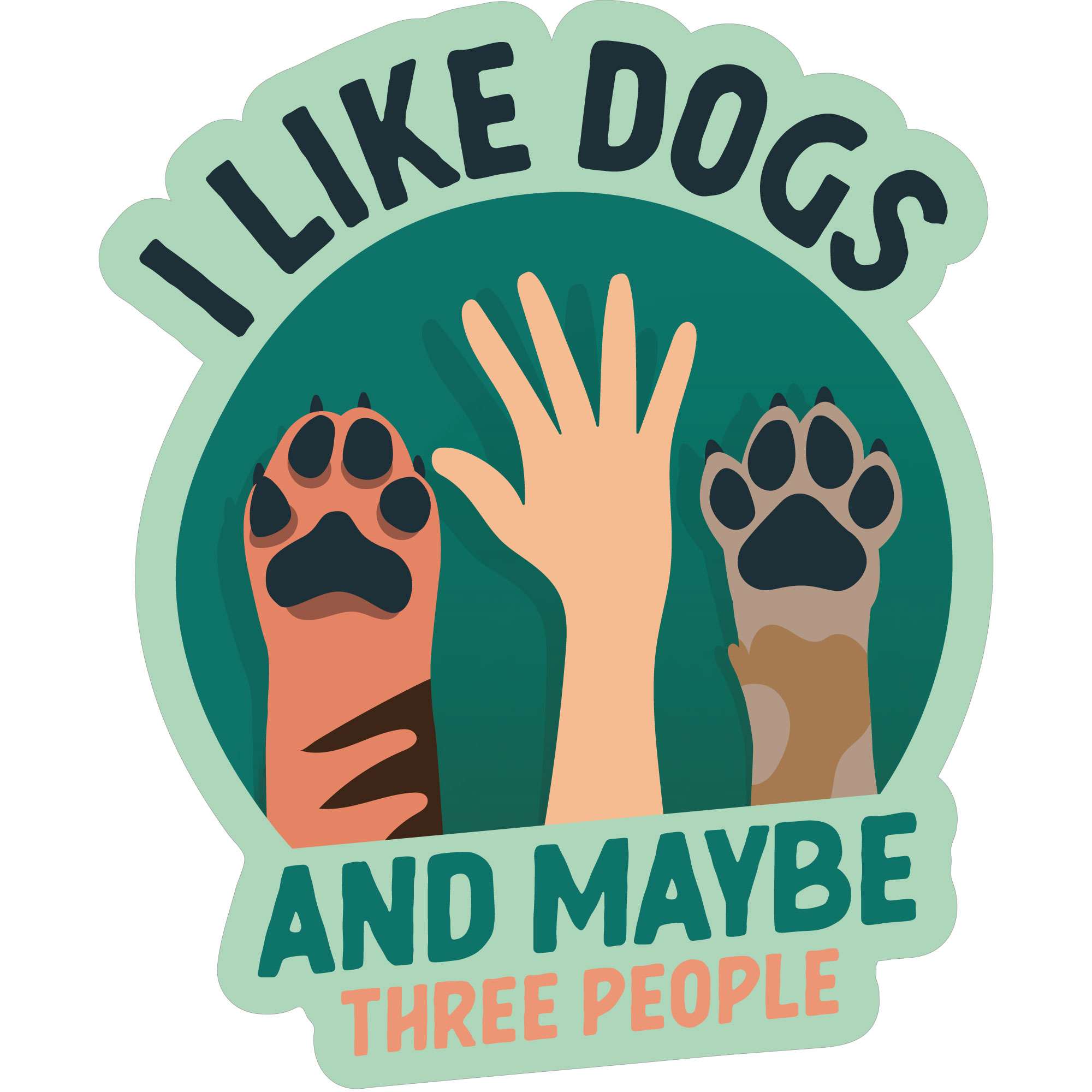 Sticker Pack アイライクドッグメイビー L