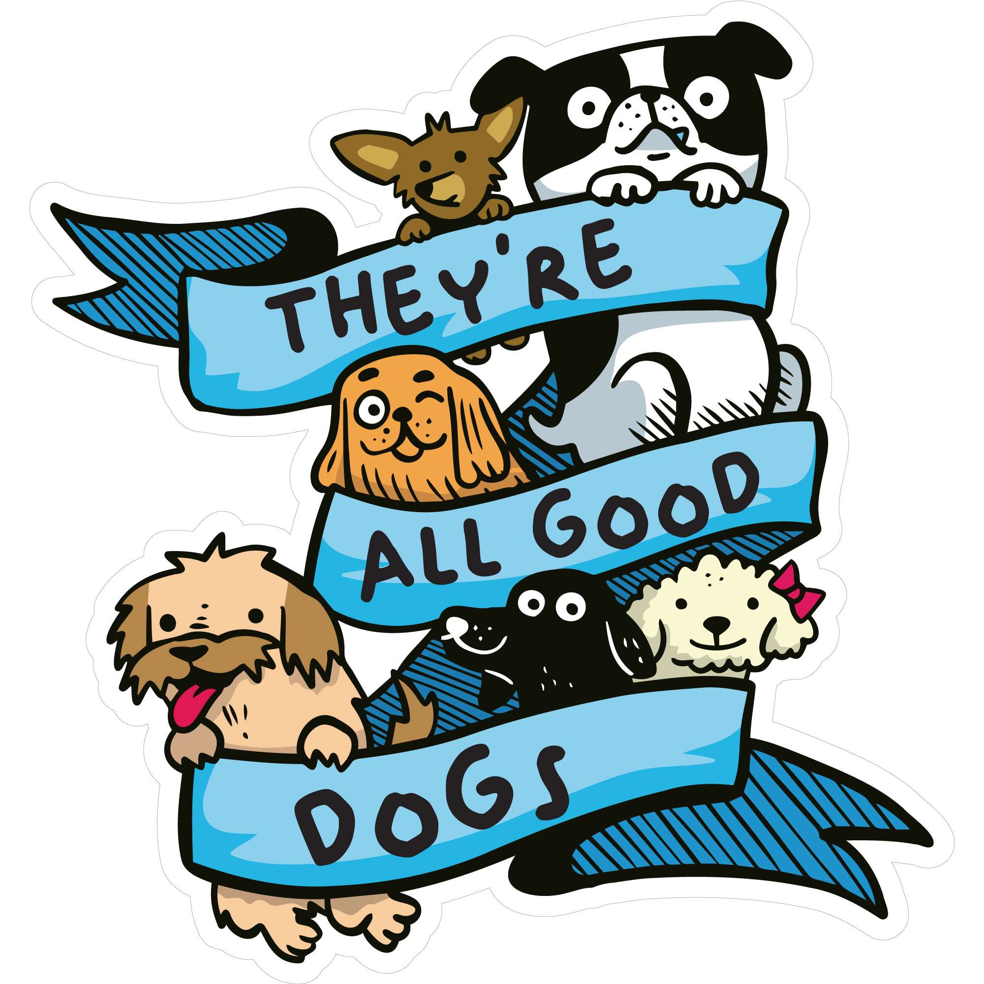 Sticker Pack オールグッドドッグ リボン L