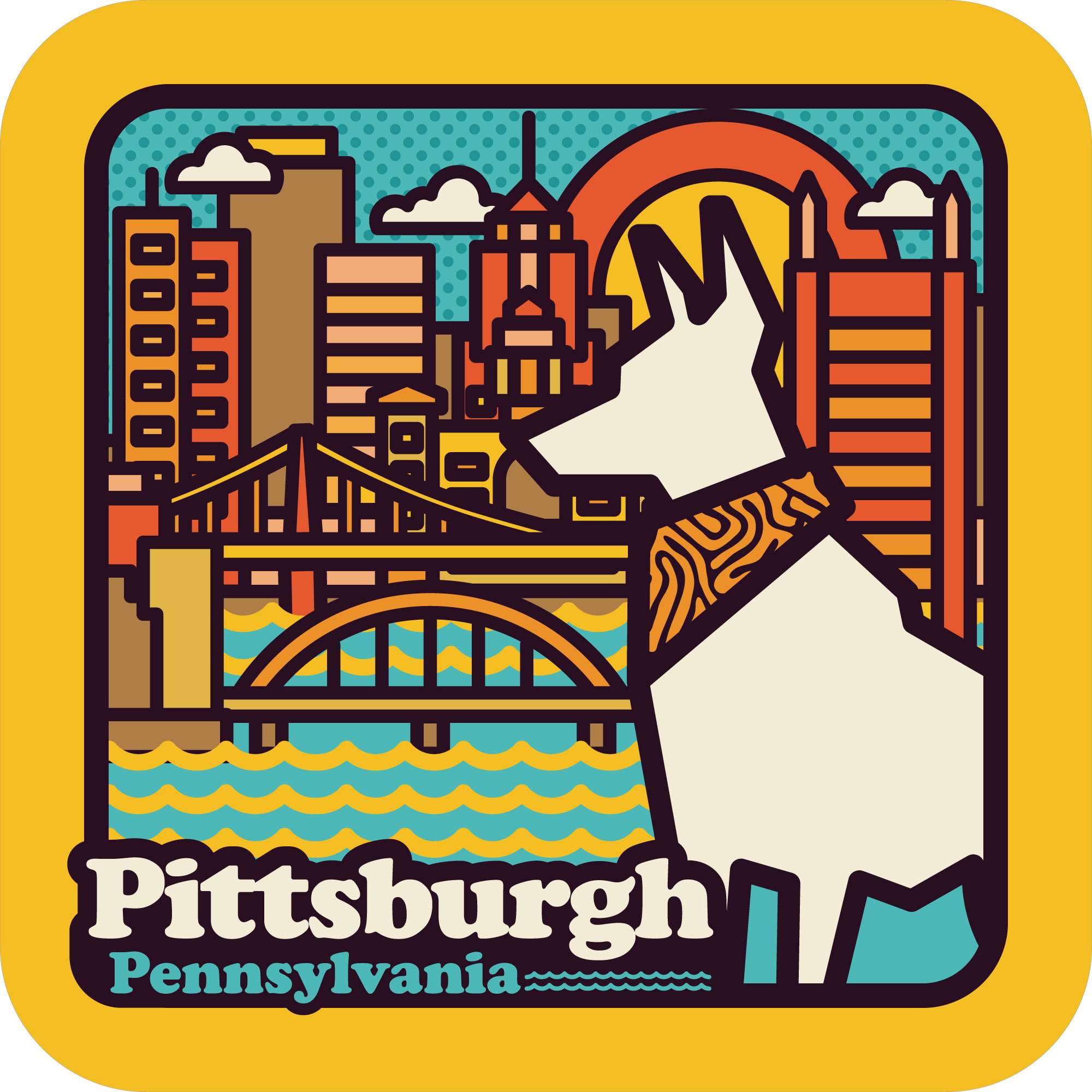 Sticker Pack ピッツバーグドッグシティ L