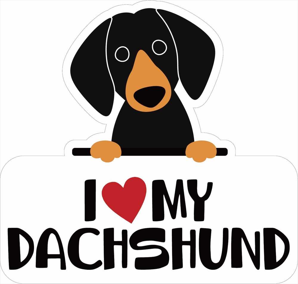 Sticker Pack アイラブダックス ブラックタン L