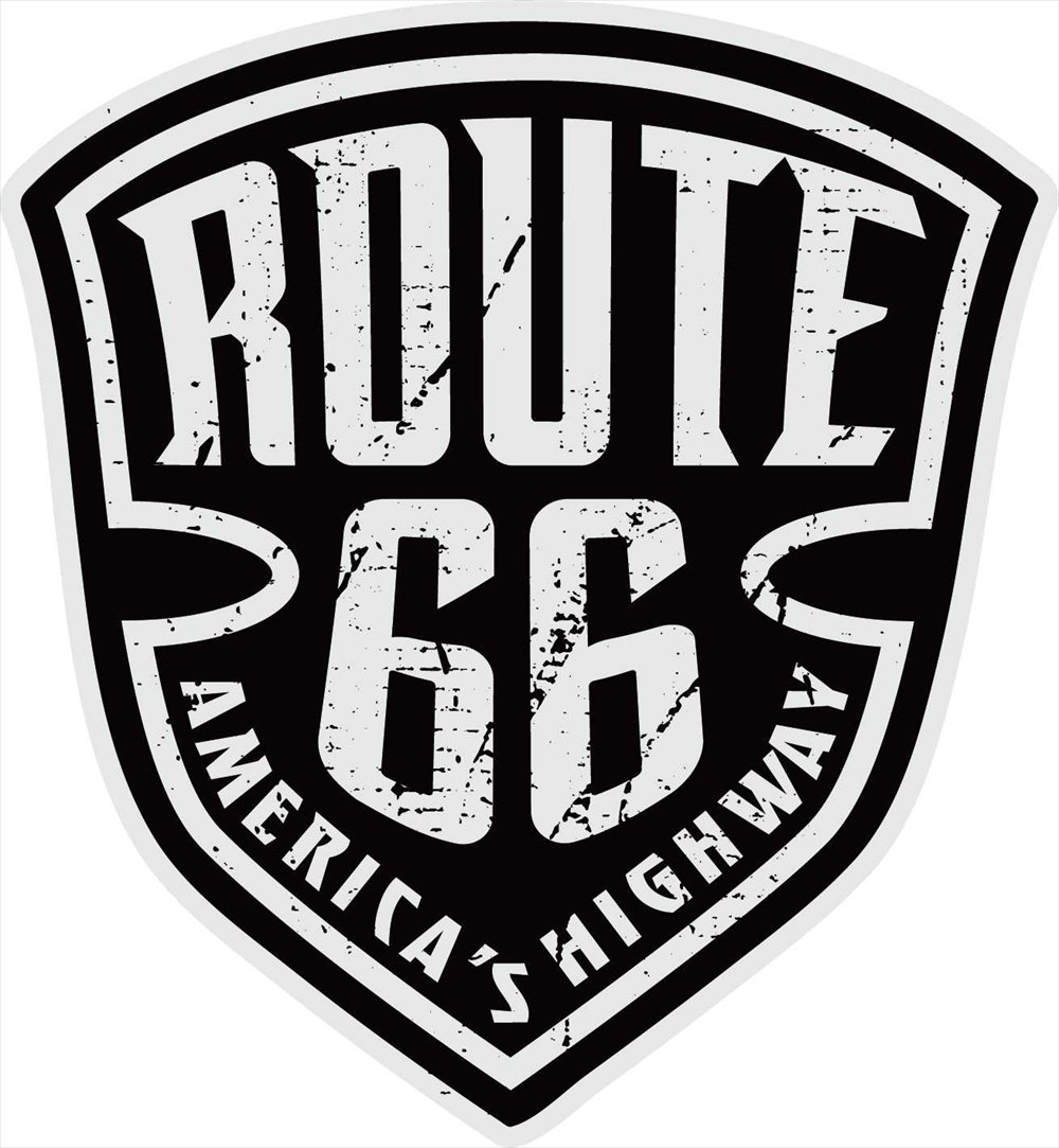 Sticker Pack ルート66 ブラック L