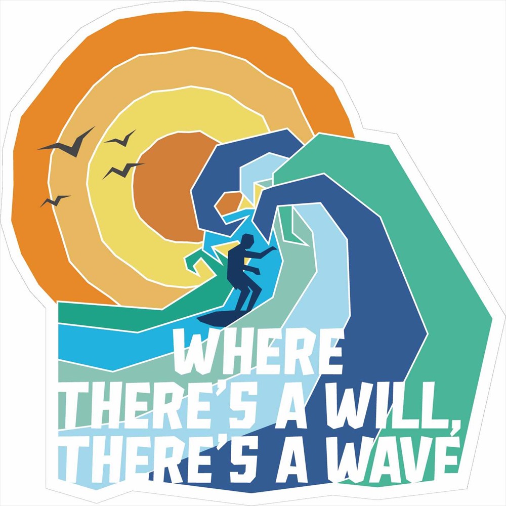 Sticker Pack ウェイブサーフィン L