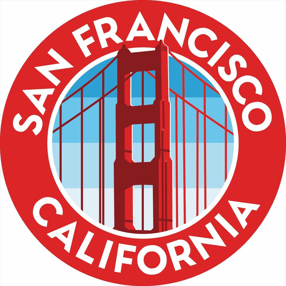 Sticker Pack サンフランシスコゴールデンゲートブリッジ L