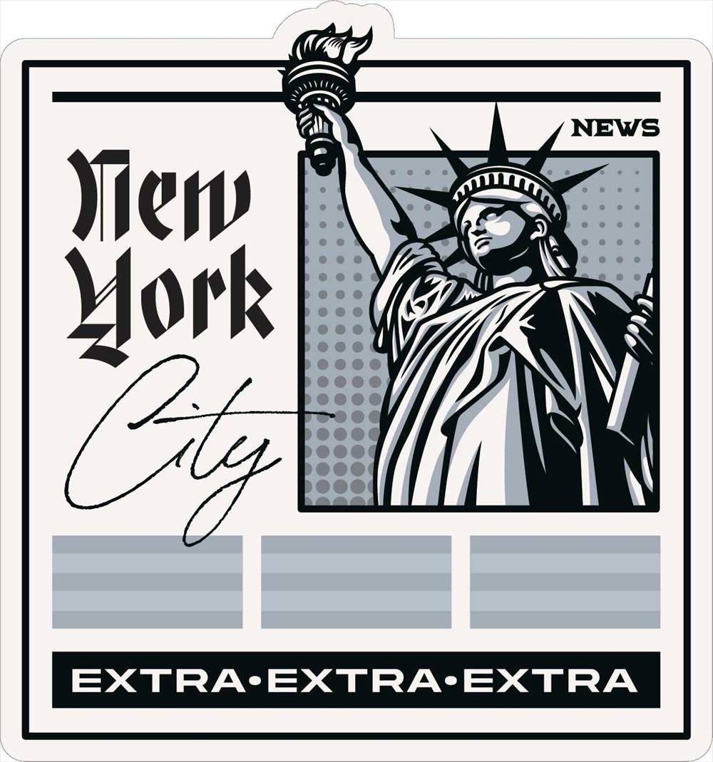 Sticker Pack ニュースペーパーオブリバティ L