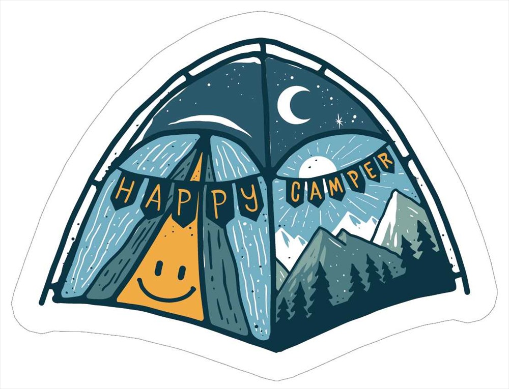 Sticker Pack ハッピーキャンプスモールテント S