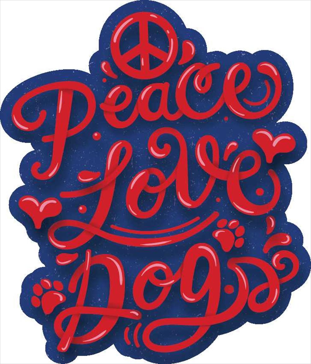 Sticker Pack ピースラブドッグ S