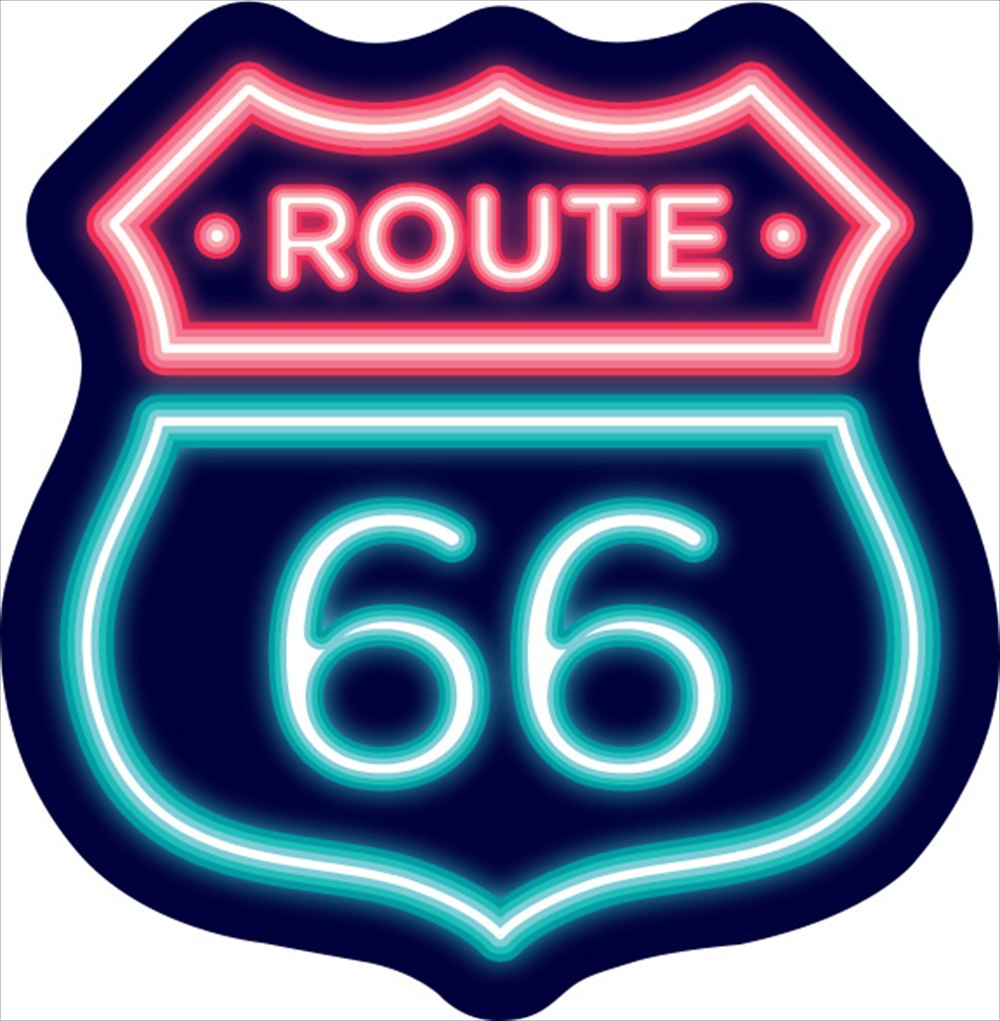 Sticker Pack ルート66 ネオンスモール S