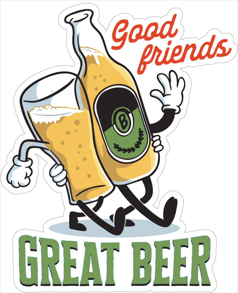 Sticker Pack ビアーグッドフレンズ S