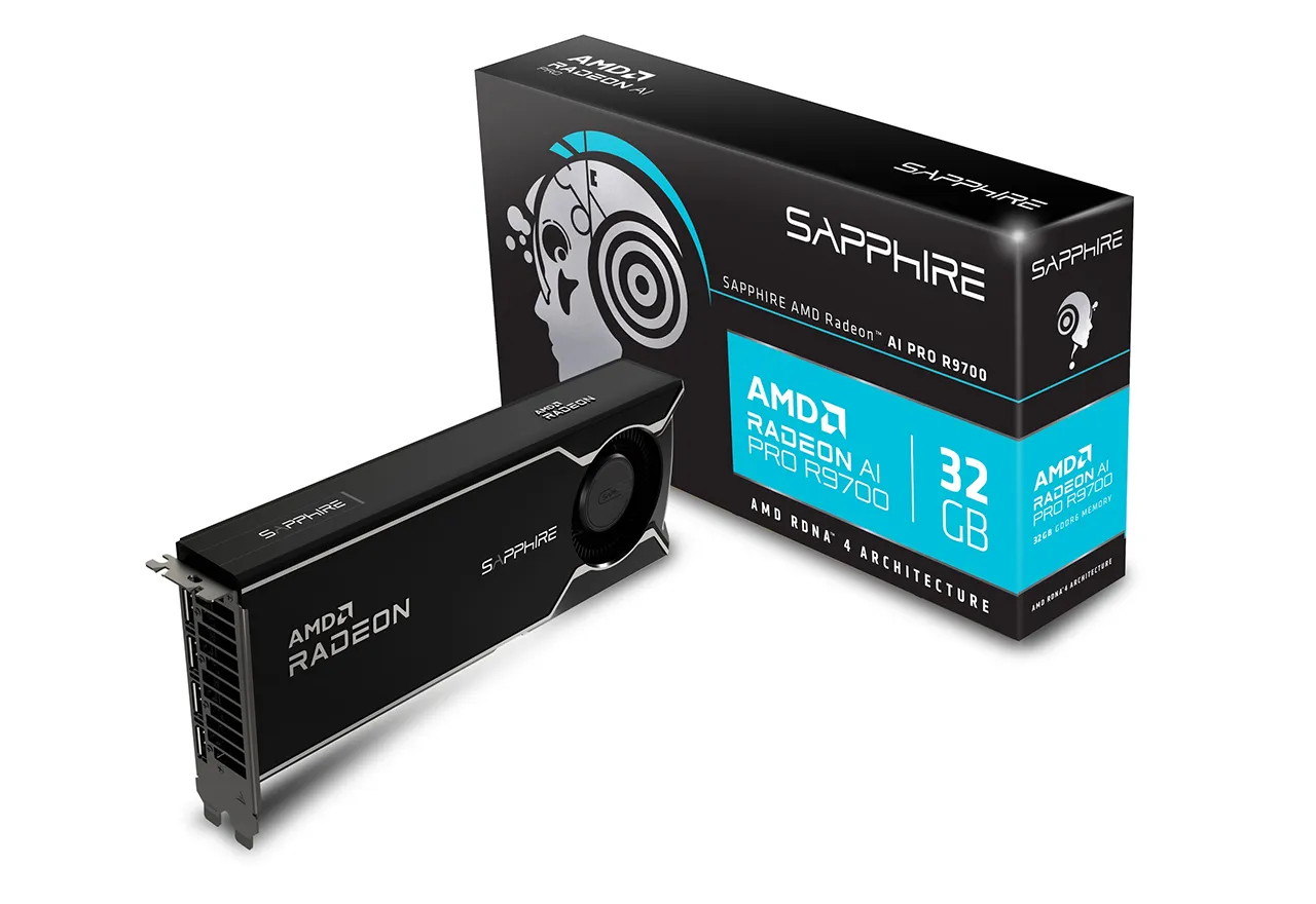 SAPPHIRE AMD Radeon AI PRO R9700 32GB GDDR6 LITE