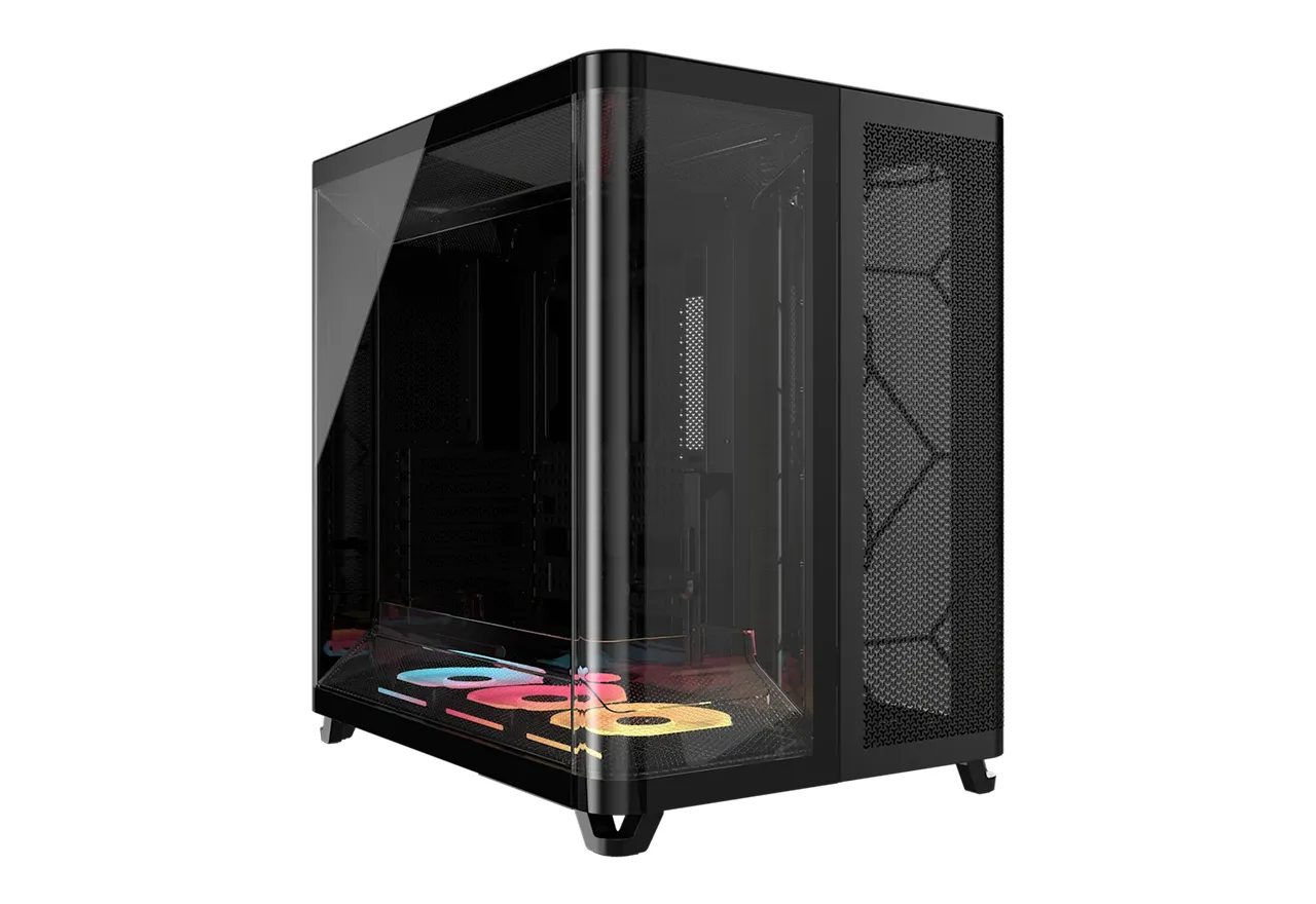 CORSAIR AIR 5400 LX-R iCUE LINK Tempered Glass Black