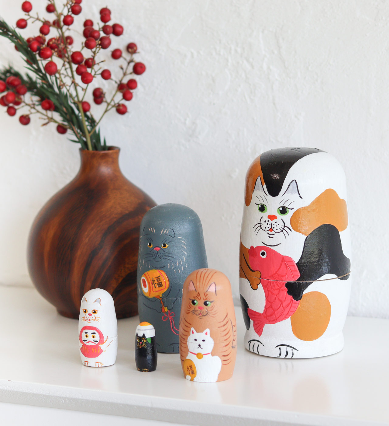 マトリョーシカ ねこのお正月