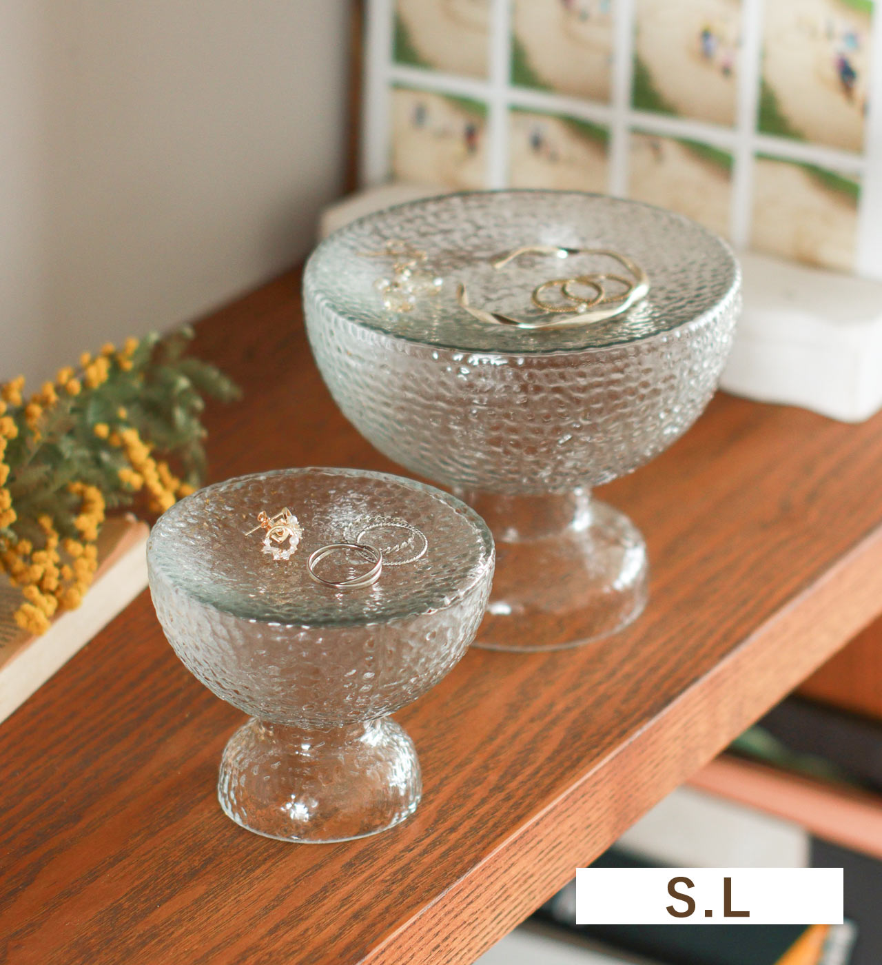シナリー ガラススタンドトレイ (S/Lサイズ) Sceneryvase / シナリーベース