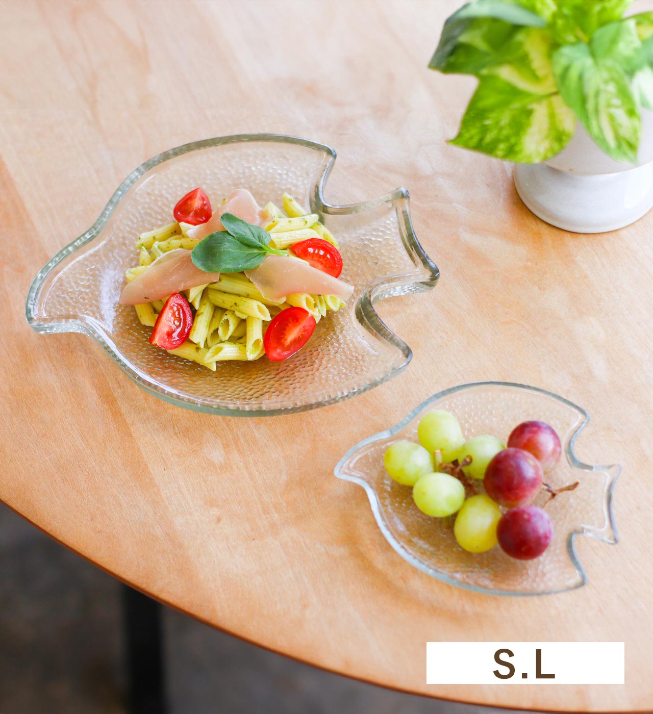 シナリー ガラスバードプレート (2サイズ) Sceneryvase / シナリーベース