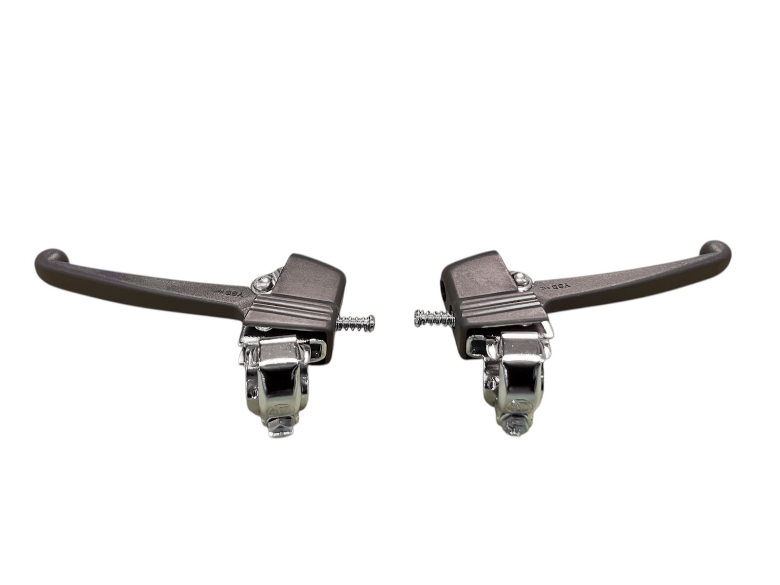 いきなり自転車用　ブレーキレバー左右セット　ダークブラウン