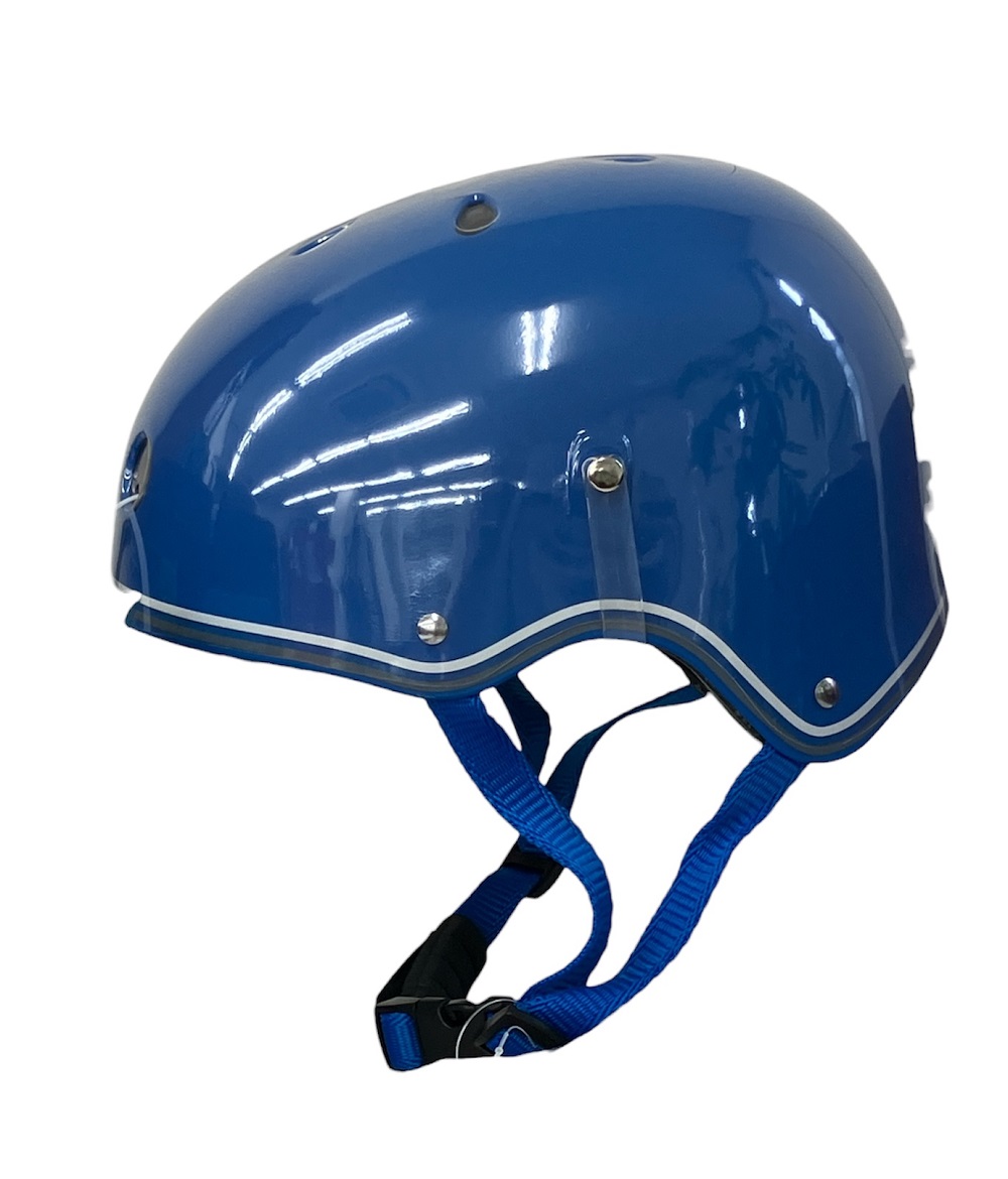 GLOBBER LEDライト付きヘルメット 48-53cm ネイビーブルー CE規格 ダッドウェイ