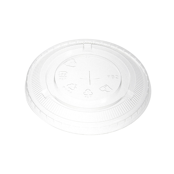 PETカップ　リッド平92　ストロー穴有　（50個×1袋）