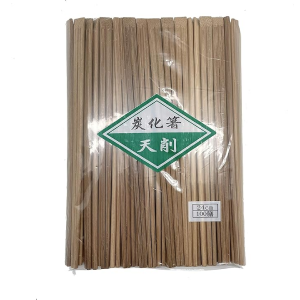 炭化箸　竹天削24cm　100本入り