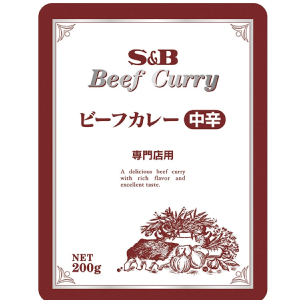 エスビー　GF専門店ビーフカレー　中辛　レトルト　200g