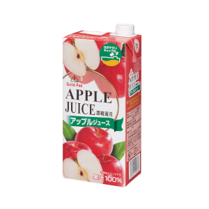 ゴールドパック　アップルジュース100％　1L