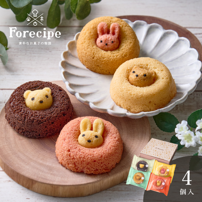 フォレシピ　ちいさな森のドーナツ４個