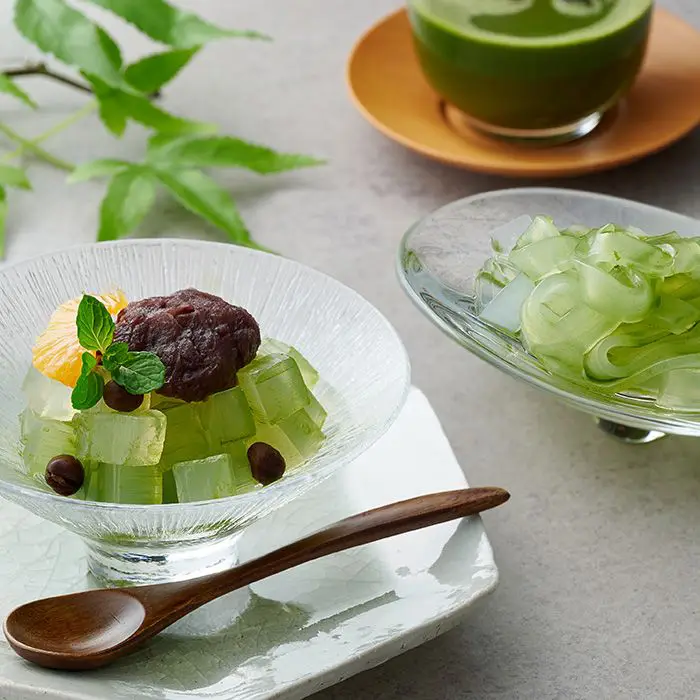 【夏限定】茶彩菓　お茶屋のあんみつ・京くずきり「貴船」
