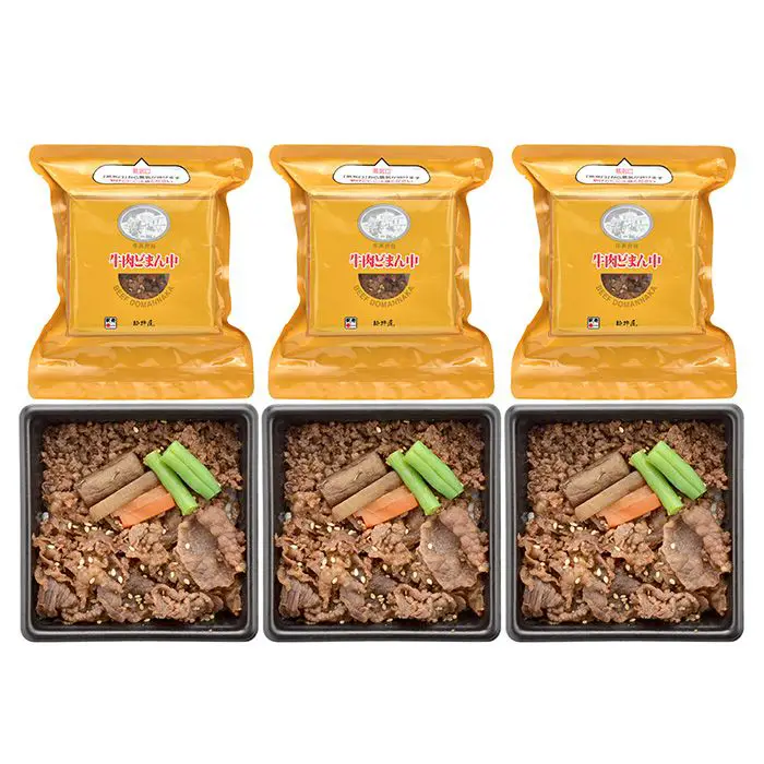 【夏限定】＜新杵屋×米沢牛黄木（おおき）＞牛肉どまん中　一膳ご飯　6個
