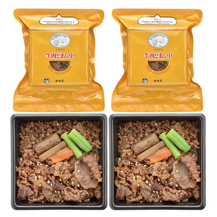 【夏限定】＜新杵屋×米沢牛黄木（おおき）＞牛肉どまん中　一膳ご飯　4個