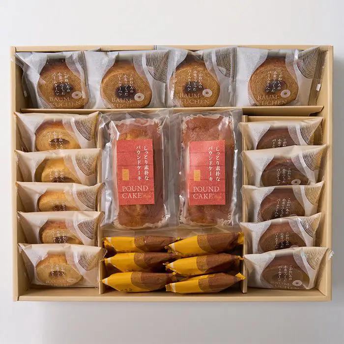 【夏限定】しっとり素朴なパウンドケーキとふんわりバーム詰合せ　22個