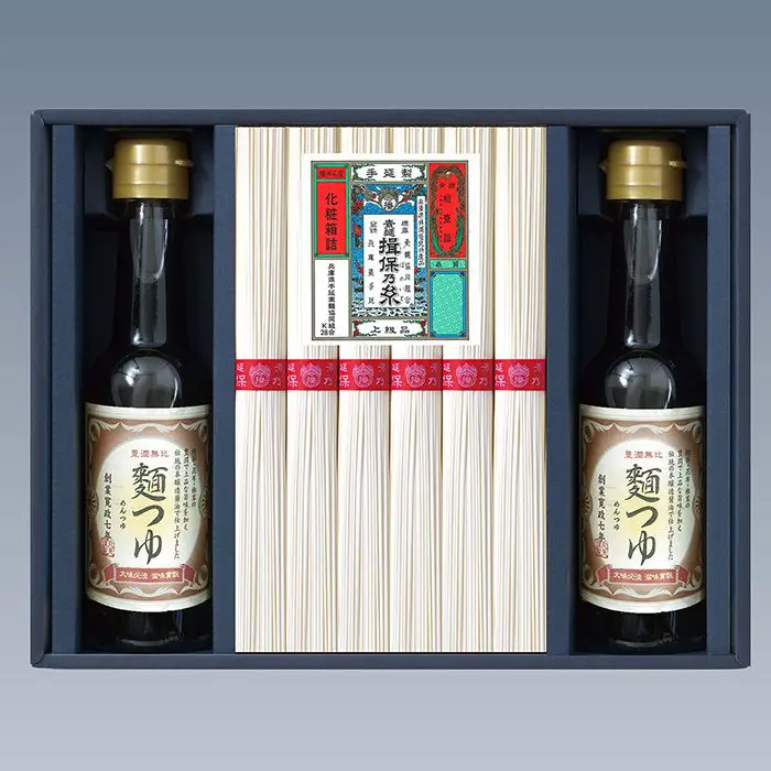 【夏限定】手延素麺　揖保乃糸・上級品、麺つゆ詰合せ