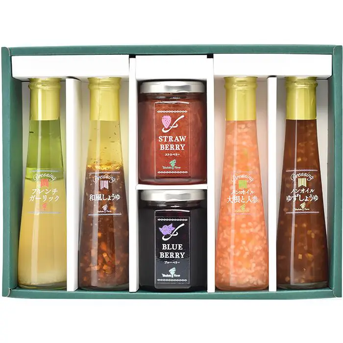 ジャム２個・ドレッシング４本詰合せ