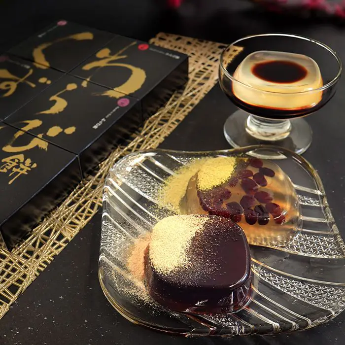 わらび餅とくず餅の食べくらべ