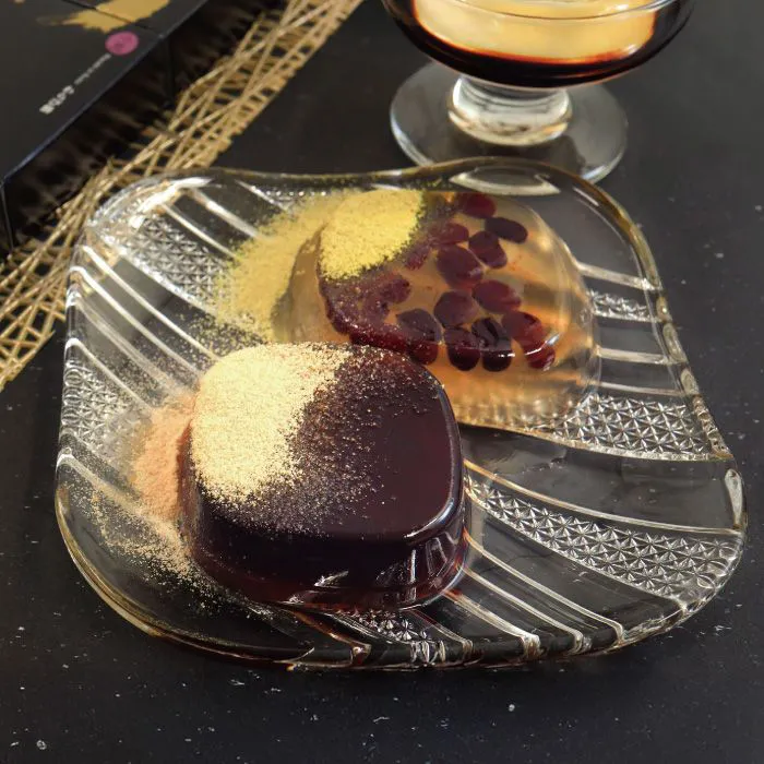 わらび餅とくず餅の食べくらべ