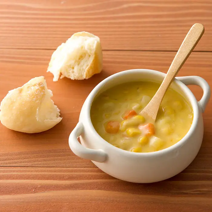 フォレシピ（Forecipe）　もぐもぐお野菜　国産コーンのチャウダー