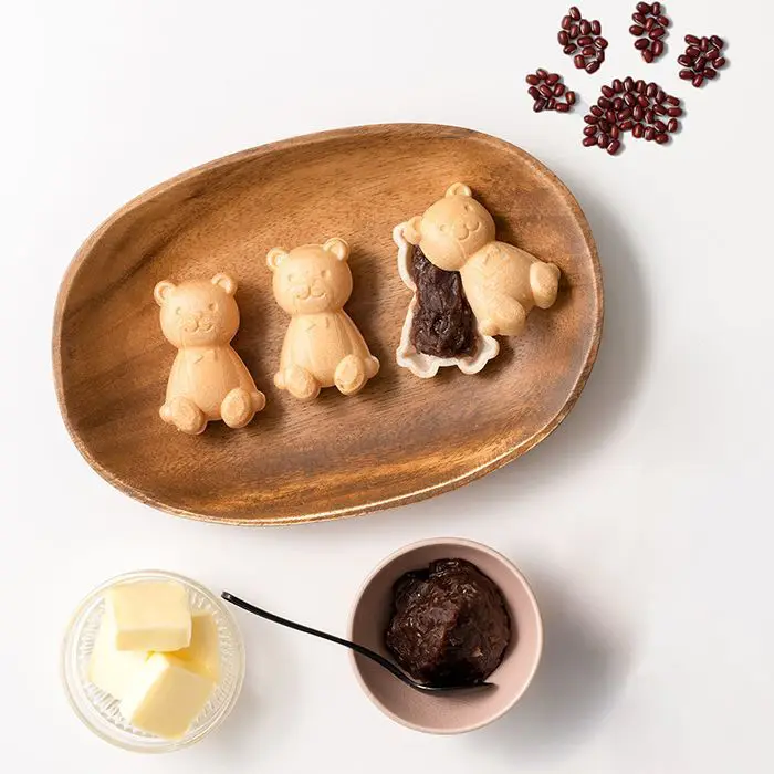 【母の日限定】くまモナカ堂　くまの手作りあんバターモナカ　３個入