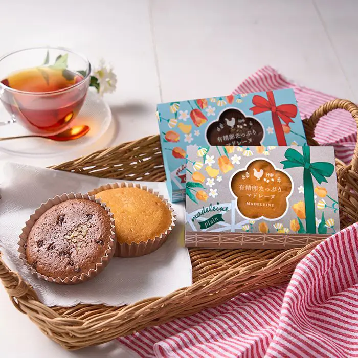【春の季節限定】お花とひよこのマドレーヌ　チョコ