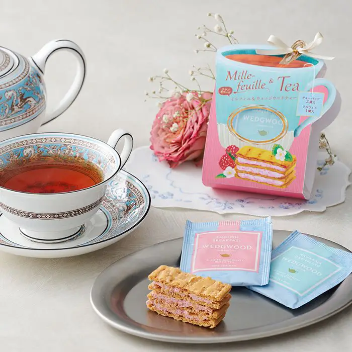 【春の季節限定】ミルフイユ＆ウェッジウッドティーバッグセットＡ