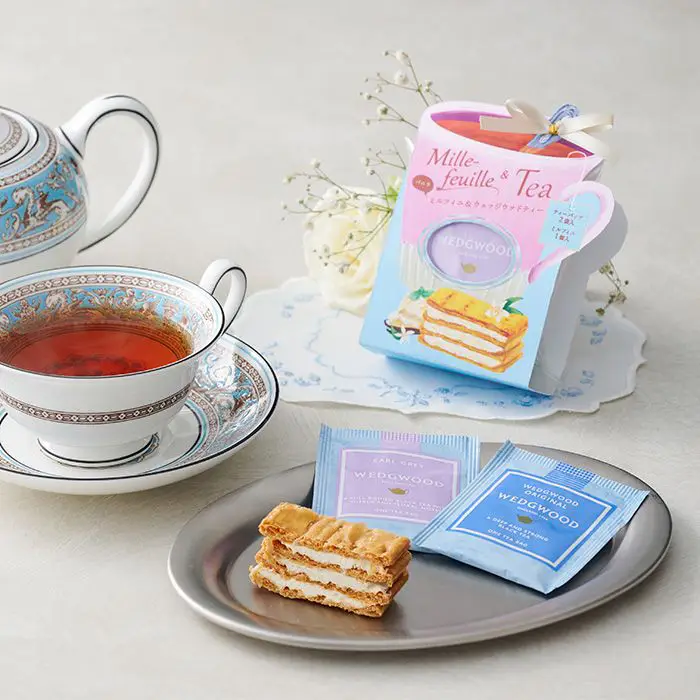 【春の季節限定】ミルフイユ＆ウェッジウッドティーバッグセットＢ