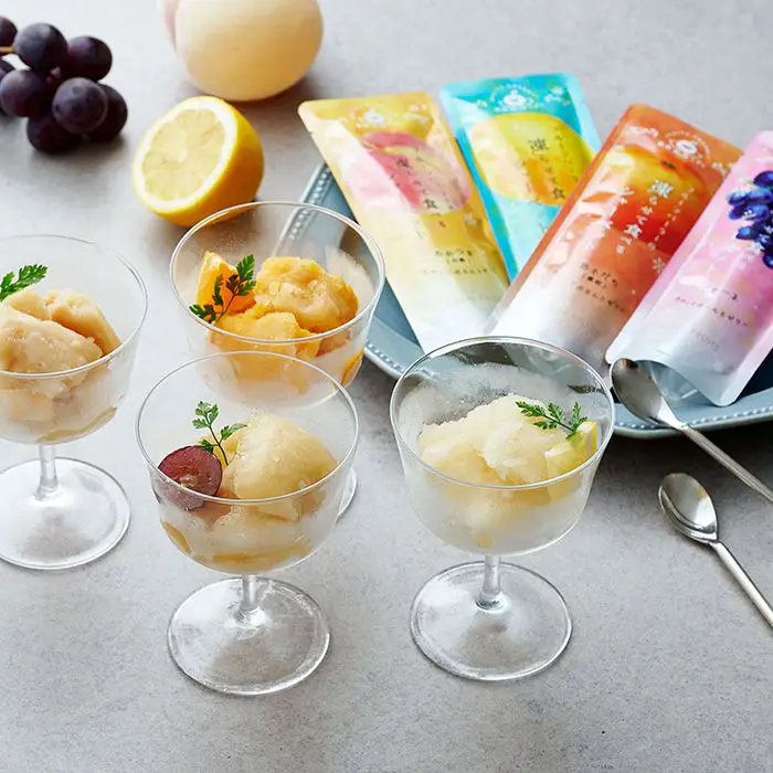 【夏季限定】ホシフルーツ　フルーツパーラーの凍らせて食べるシャーベット　彩果しずく　４袋