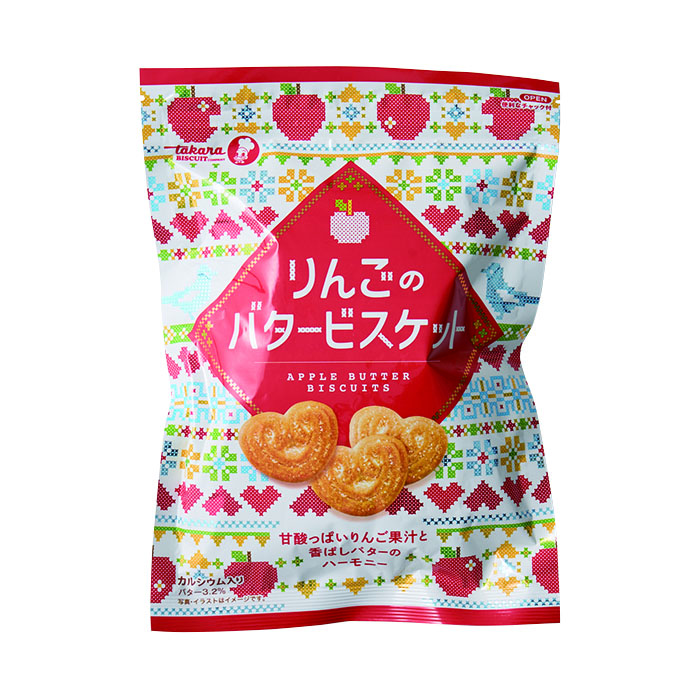 宝製菓　りんごのバタービスケット