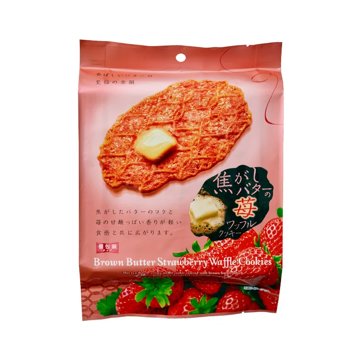 ＭＤホールディングス　焦がしバターの苺ワッフルクッキー