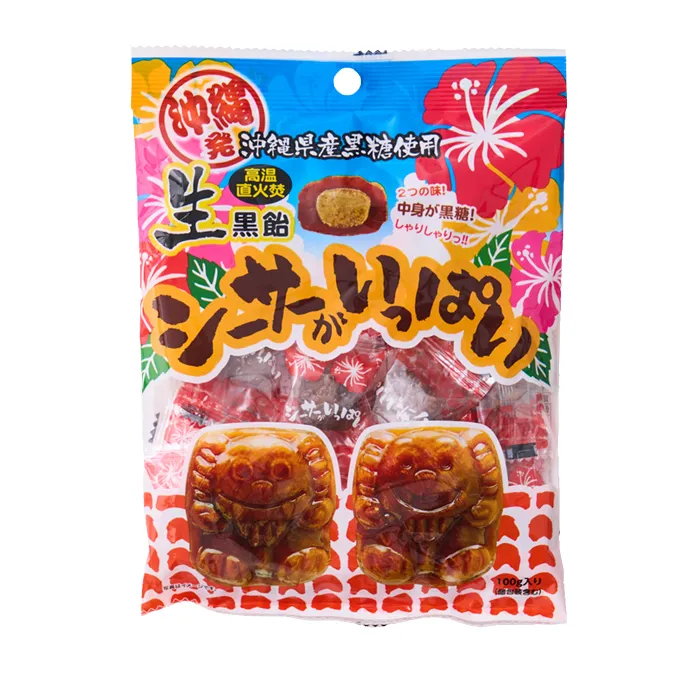オキコ　生黒飴　シーサーがいっぱい