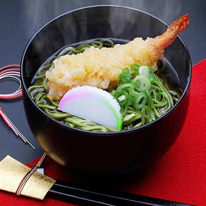 【冬季限定】宇治抹茶入り茶そば「萌木」