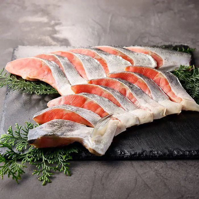 【冬季限定】低温熟成　塩紅鮭　半身姿切身（個別包装）