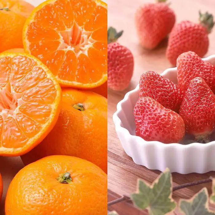 【冬季限定】いちごとみかん